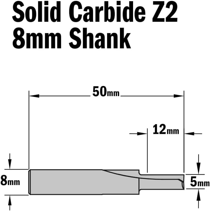 CMT Orange Tools 911.050.11 – Fräser Gerade HWM S 8 D 5 x 12