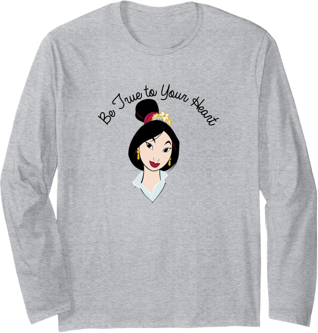 Disney Mulan Collegiate Princess Langarmshirt