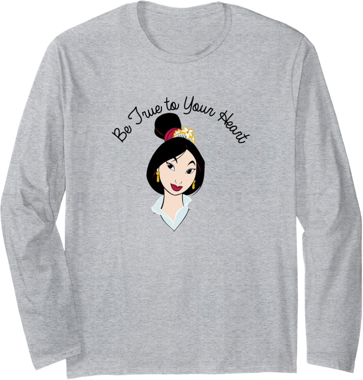 Disney Mulan Collegiate Princess Langarmshirt
