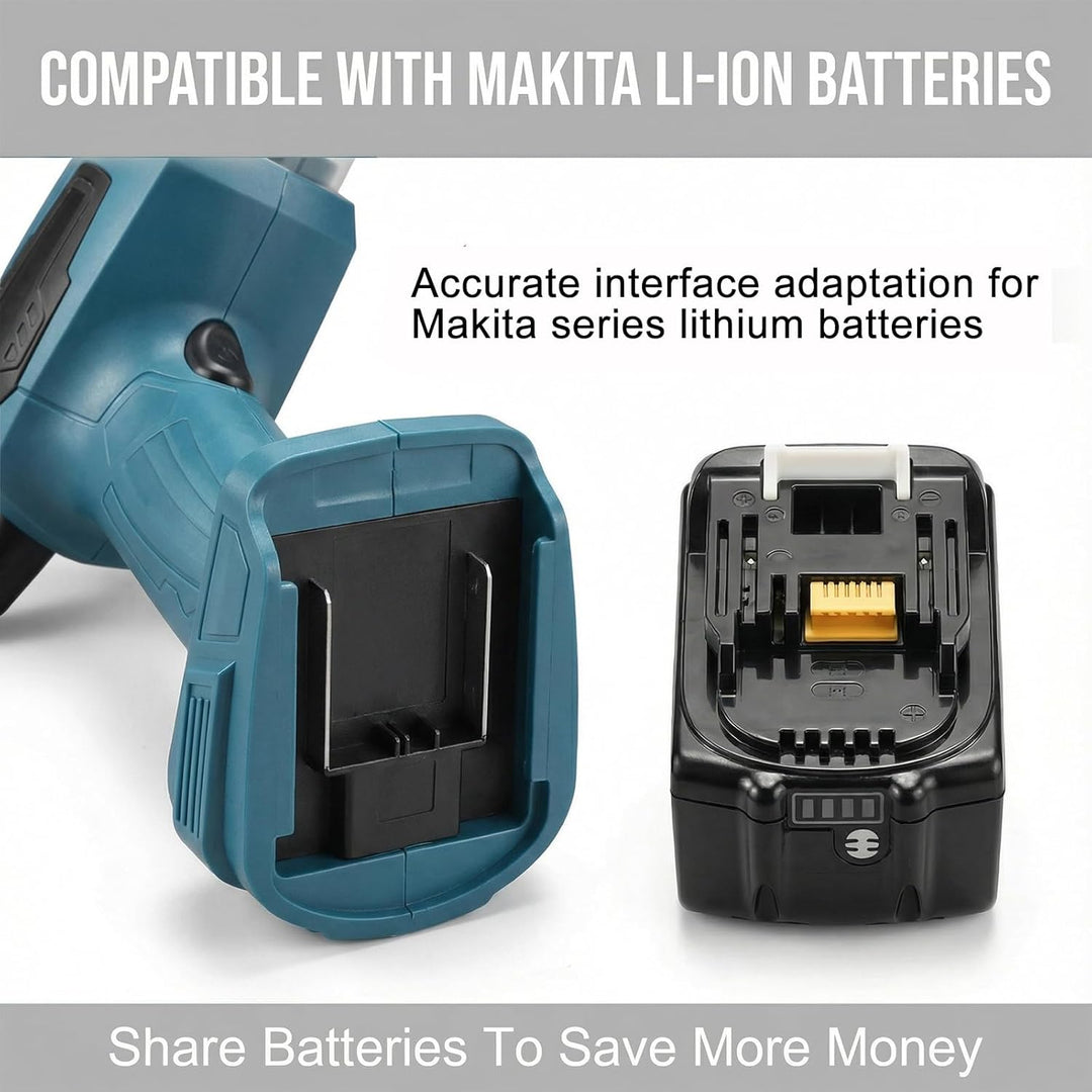Mini Gebläse Für Makita 18V Akku, Akkus-Laubbläser Kabellos, Tragbar Staubbläser, Mini-Jet-Trockenge