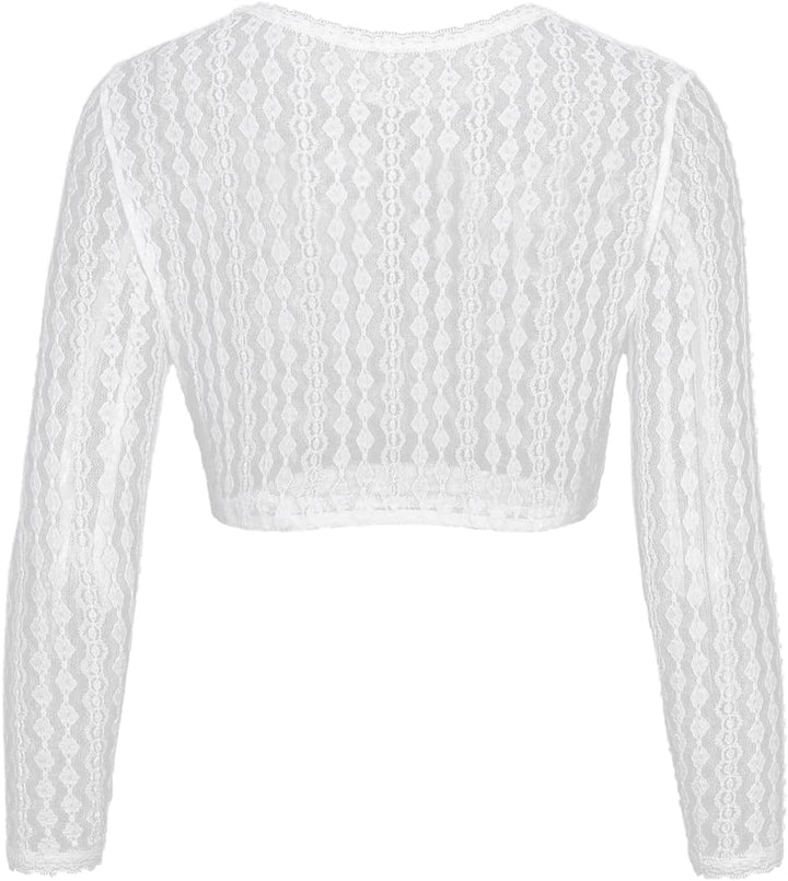 Kelliar Dirndl Bluse Damen Dirndlbluse Spitze Weiss Elegantes und Schönes Dirndl Bluse Trachtenbluse