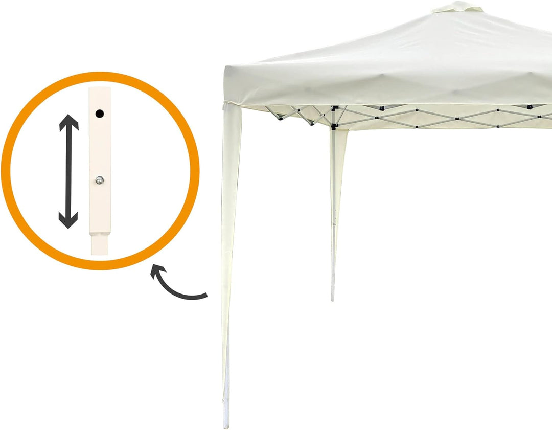 AKTIVE Faltpavillon Gartenpavillon Beige 61055, beige