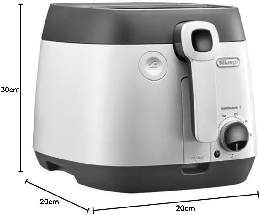 DeLonghi FS6035 Fritteuse, 2,4 l, 1800 W, Weiss