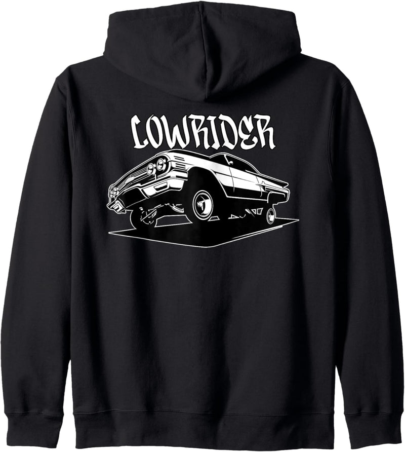 Chicano Cholo Low Rider 3 Wheelin Herren Lowrider Auto Kapuzenjacke