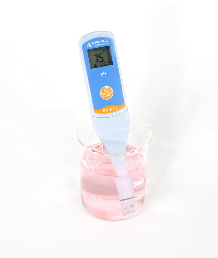 Apera Instruments SX610 pH-Meter (pH ±0,1 Genauigkeit, Messbereich pH 0-14, Temperaturanzeige, wasse