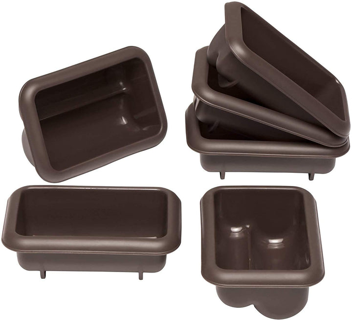 Lurch 85077 FlexiForm Mini Stollen 6er Set / Backförmchen für 6 kleine Stollen ( 9.1 x 5.6 x 3.9 cm)