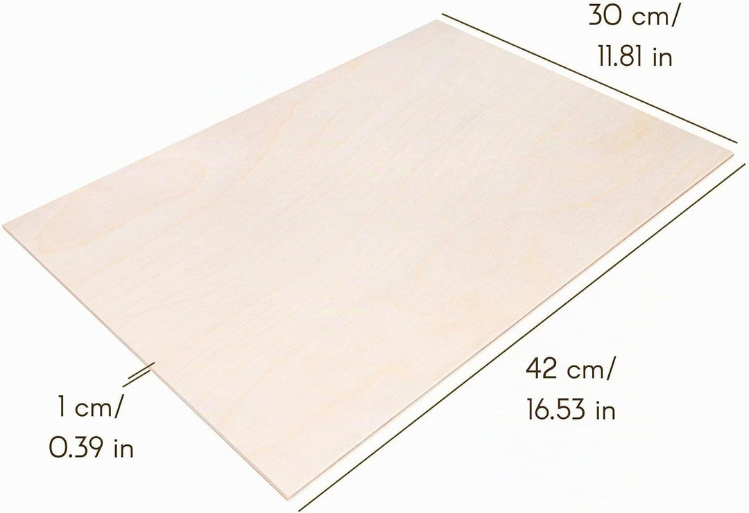 Creative Deco 10 x A3 Sperrholzplatte 10mm | 420 x 300 (+/- 0,5) mm | Birkensperrholz Dünne Holz-Zus