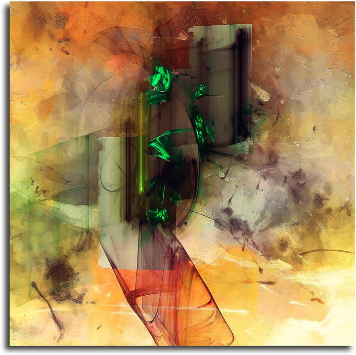 Paul Sinus Art Power Kraft Energie Abstraktes Bild auf Leinwand Abstrakt196- dekorativer Einteiler W