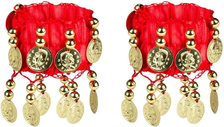 Boland -Kostüm-Zubehör-Set, Bauchtänzerin, Münzgürtel, Stirnband und Armbänder, Araber-Kostüm, Damen