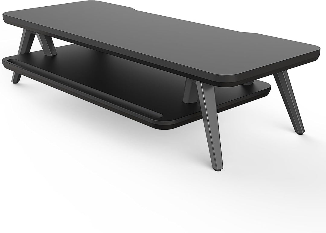 Fenge Monitorständer, Integrierte Mulde für Smartphone, Tablet, Stift, Monitor Stand aus Metall und