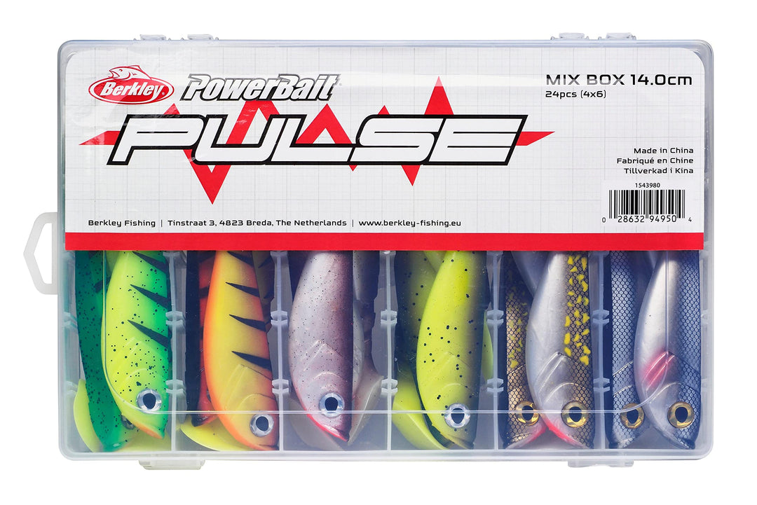 Berkley Pulse Shad Gummifisch-Set – Set aus weichen Paddelschwanz-Ködern für Hecht, Barsch, Köder fü