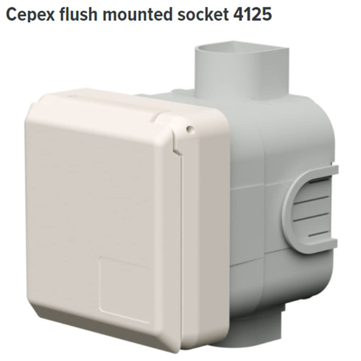 Mennekes 101100357 Basen in System cepex-th, Steckdosen CEE, 400 V, 50–60 Hz, 16 A, 5-polig, IP 44,