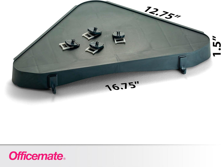 Officemate Verticalmate Eckregal, Schiefergrau (29322) 14-1/2 x 10 x 1-1/4 inches, 14-1/2 x 10 x 1-1