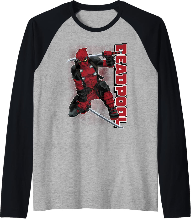 Marvel Deadpool Samuria Hero Stance Raglan