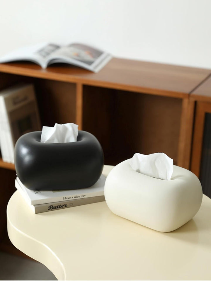 Keramik Kosmetiktücherbox, Tissue Box für Wohnzimmer Badezimmer und Flur, Dekorativer Taschentücher