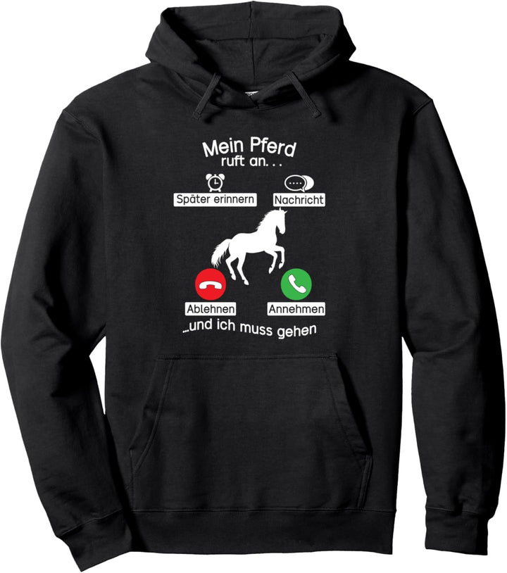 Mein Pferd ruft an Friese Jungs Pony Spruch Pferdle Pullover Hoodie