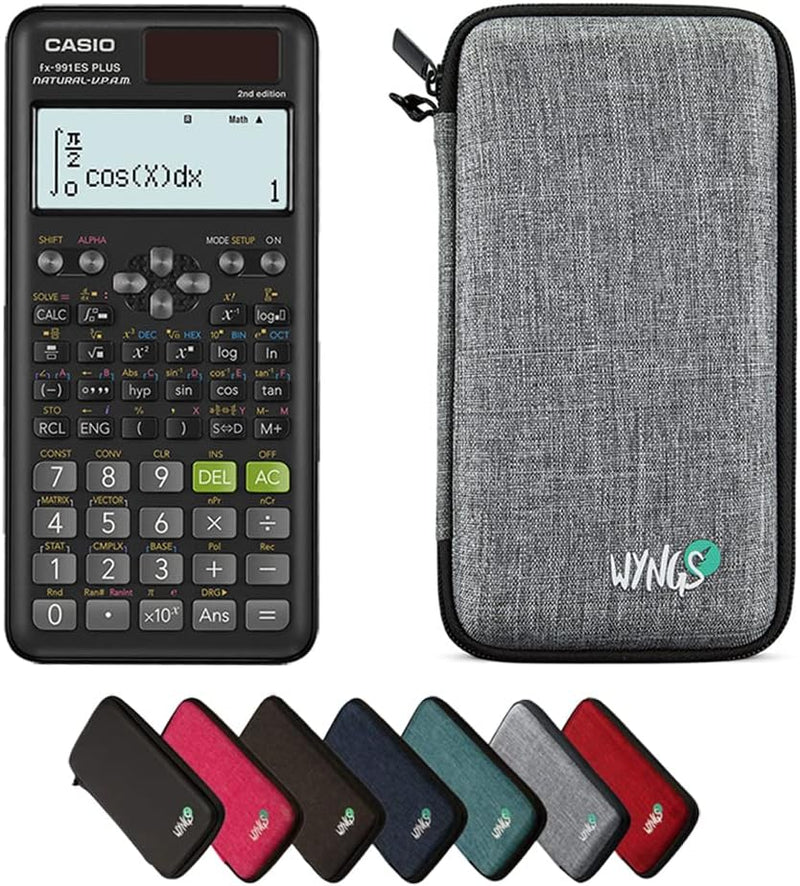 CALCUSO Sparpaket: Casio FX-991ES Plus 2nd Edition technisch-wissenschaftlicher Taschenrechner + WYN