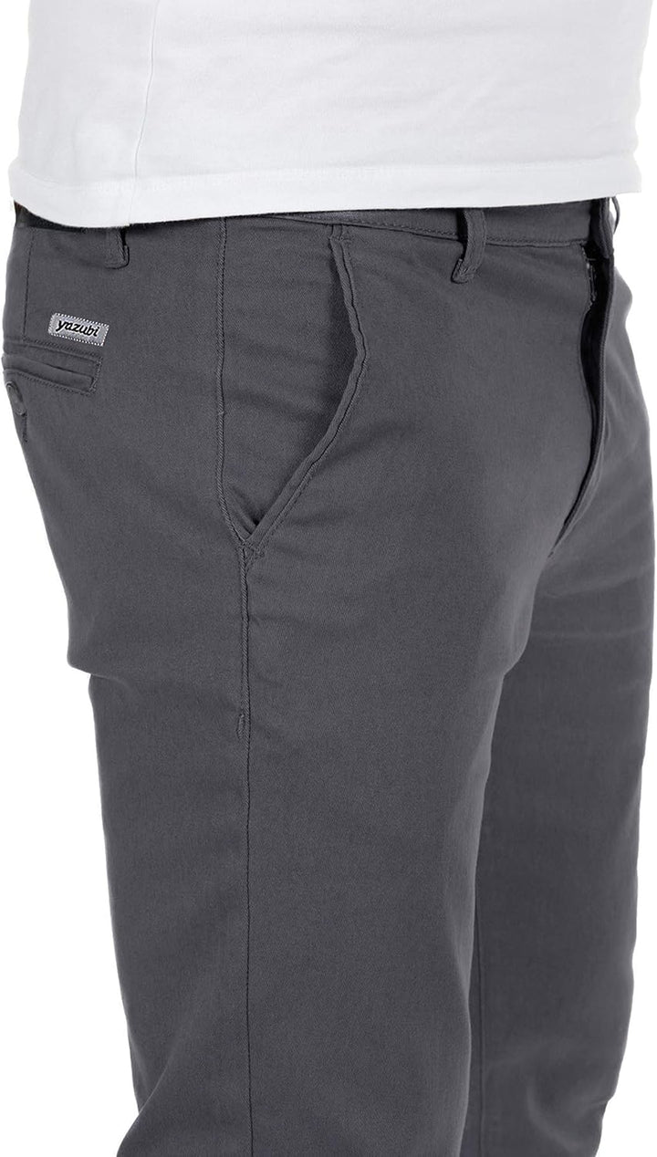 Yazubi Herren Chino Hose, Modell Dustin, Chinohose by Yzb Jeans 29W / 30L Grau (Magnet 4r193901), 29