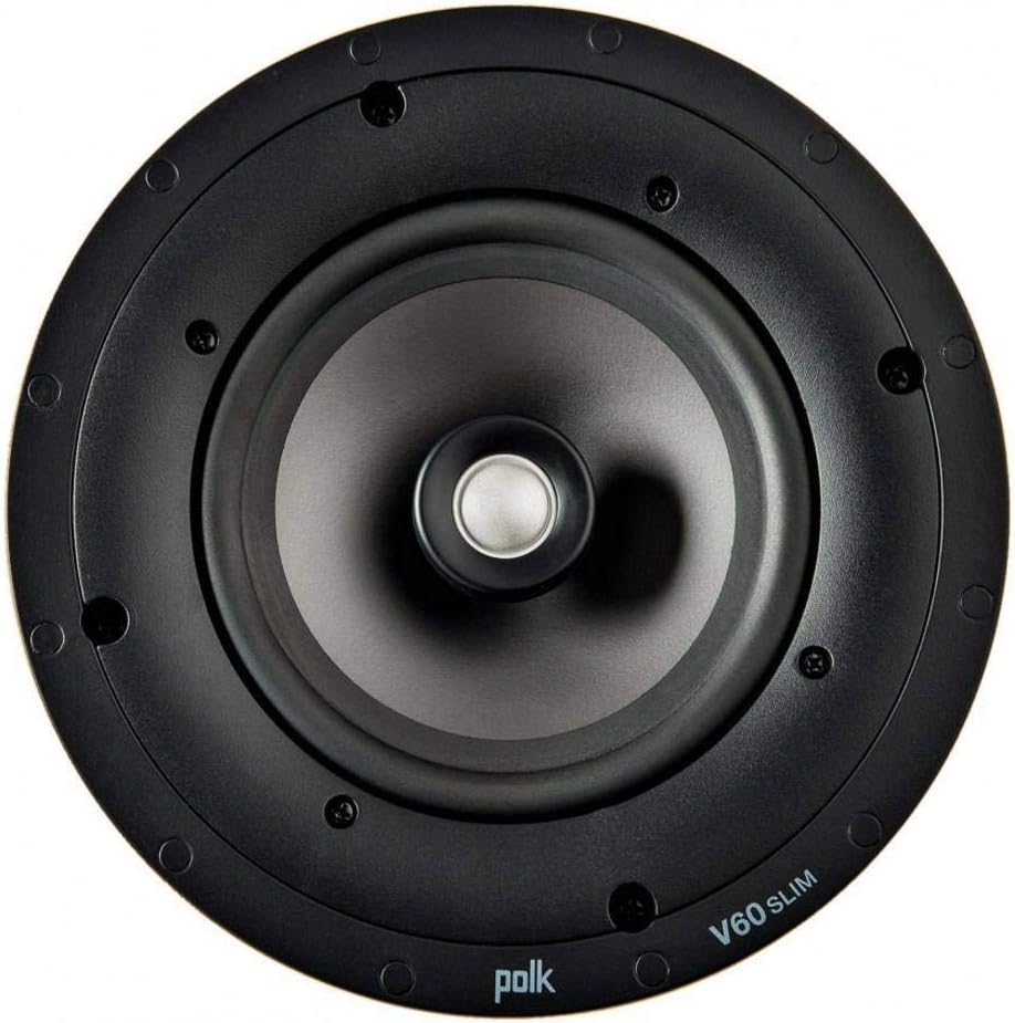 Polk Audio V 60 Slim Hochleistungs-Decken-Einbaulautsprecher, Weiss