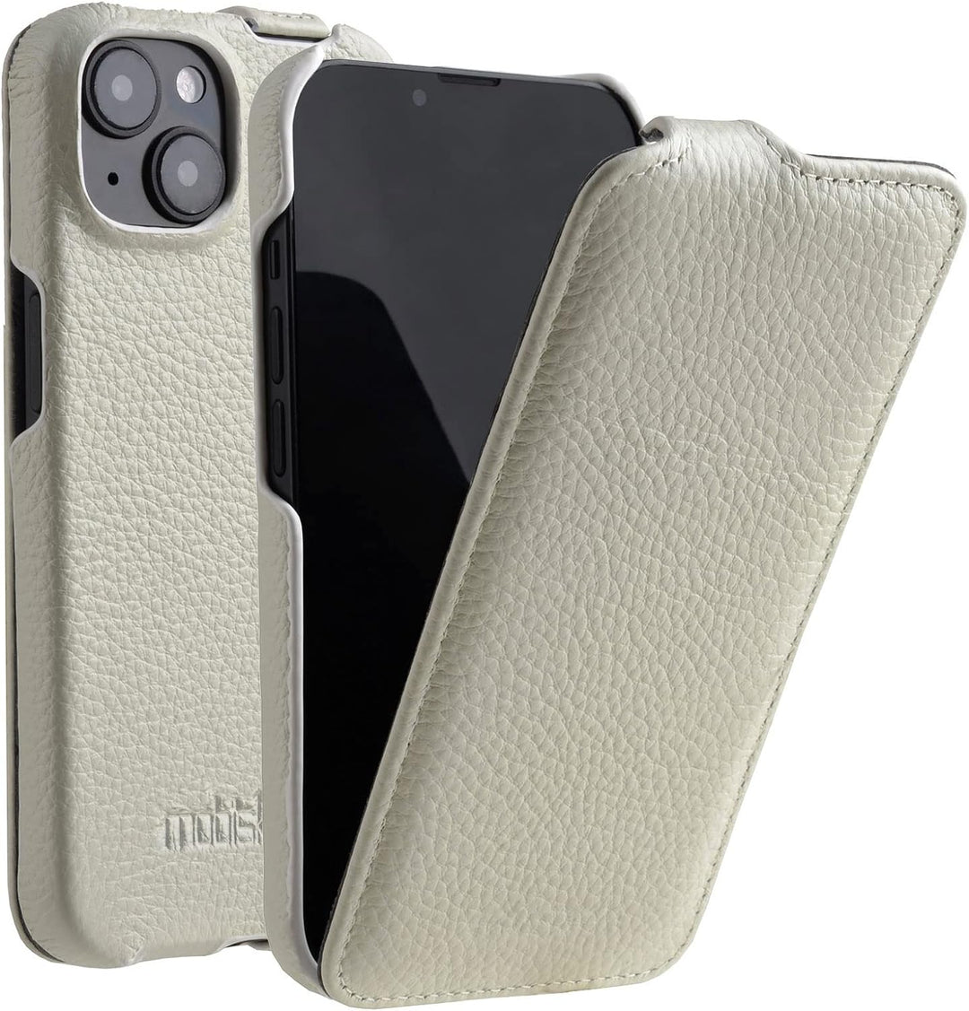 Mobiskin Hülle passend für Apple iPhone 14 (6,1 Zoll), Handyhülle mit beschichtetem Leder, Case, Sch