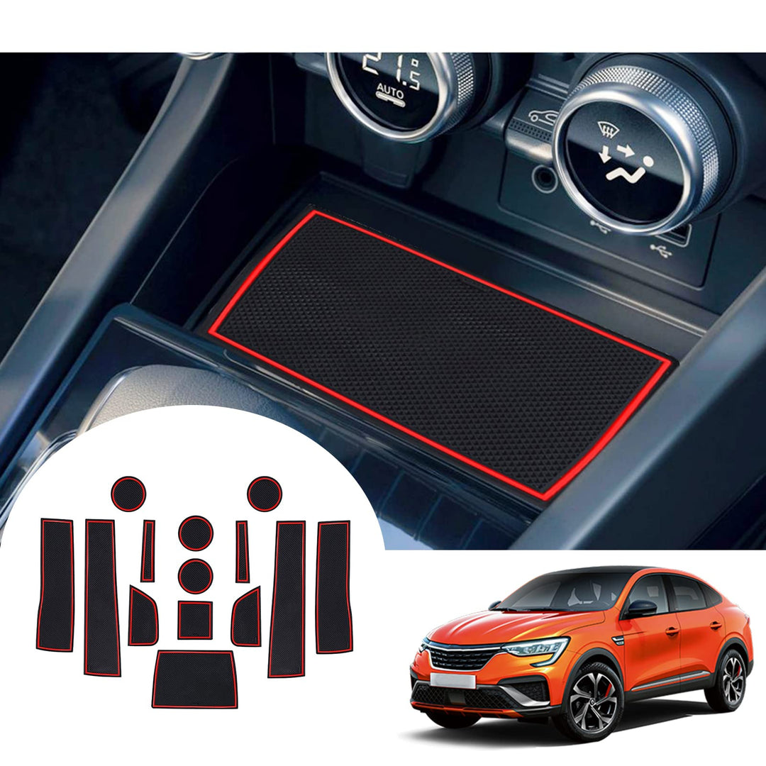 GAFAT Kompatibel mit Renault Arkana 2021 2022 2023 Antirutschmatten, Arkana Gummimatten, Mittelkonso