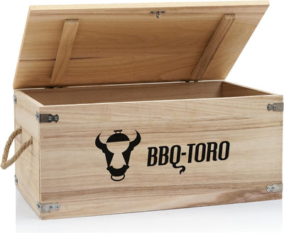 BBQ-Toro Dutch Oven Set in Holzkiste und mehr | Gusseisen - bereits eingebrannt (7-teilig), 7-teilig