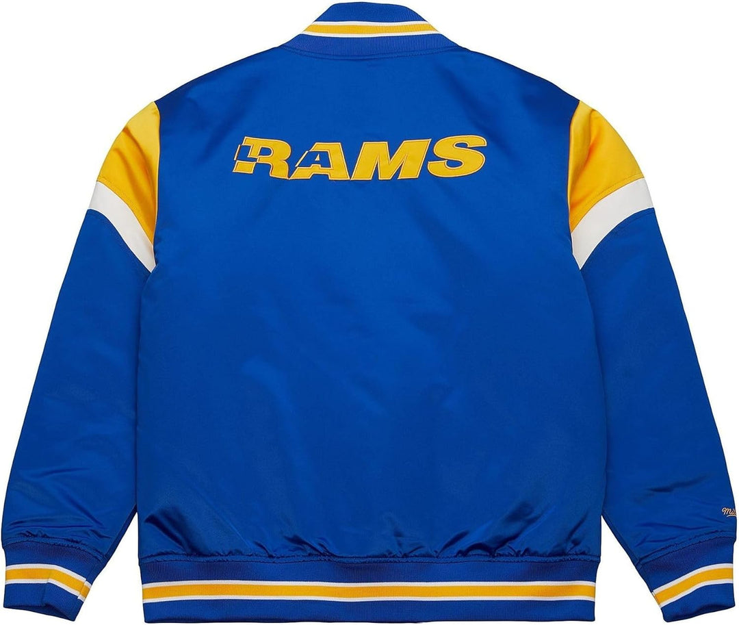 Mitchell & Ness NFL Heavyweight Satin Jacket - NFL M Los Angeles Rams, Royal, M Los Angeles Rams, Ro
