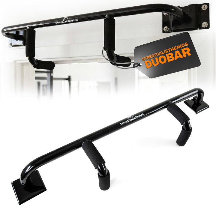 DuoBar Klimmzugstange [Wandmontage Abnehmbar] Calisthenics Equipment Homegym für Zuhause Pull Up Bar