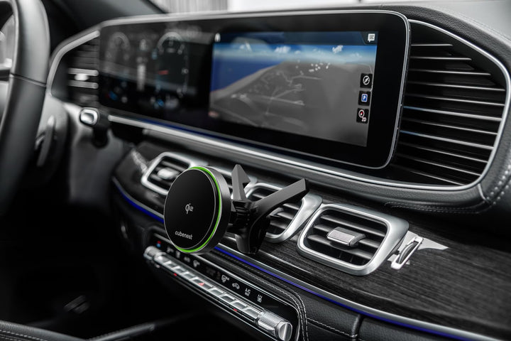 Cubenest Handy Halterung Auto mit Ladefunktion | Kompatibel mit Allen MagSafe-Autoladegeräten (CNSQ1