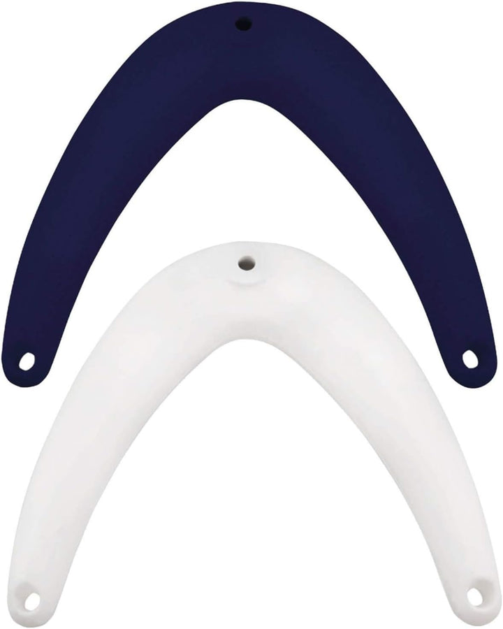 wellenshop Ocean Bugfender Weiss/Navy Blau 32,5 x 32 cm / 46 x 50 cm Fender Boot Bug Prallschutz Ram