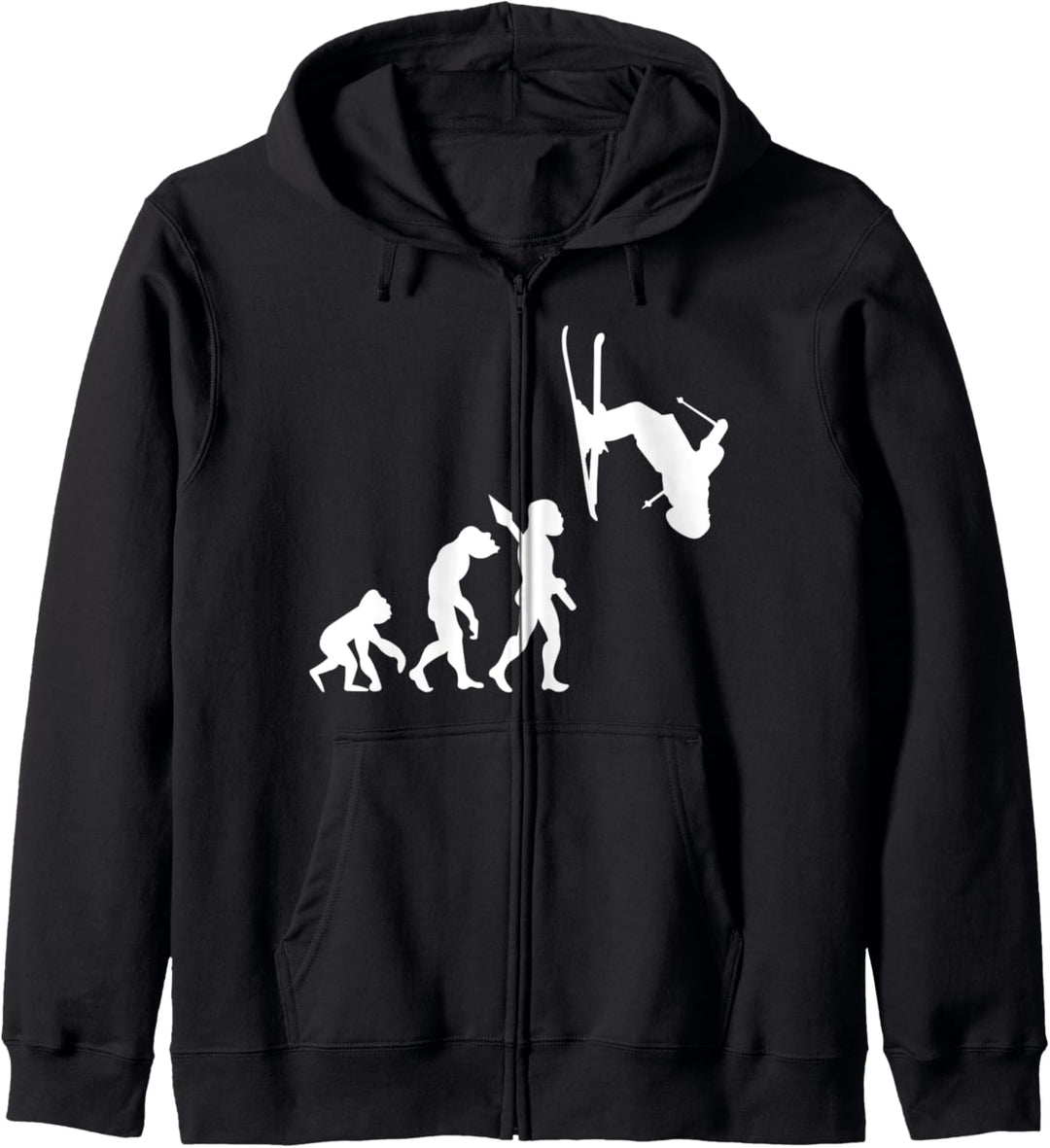 Skifahren Skilaufen Skifahrer Evolution Fun Sport Apres Ski Kapuzenjacke