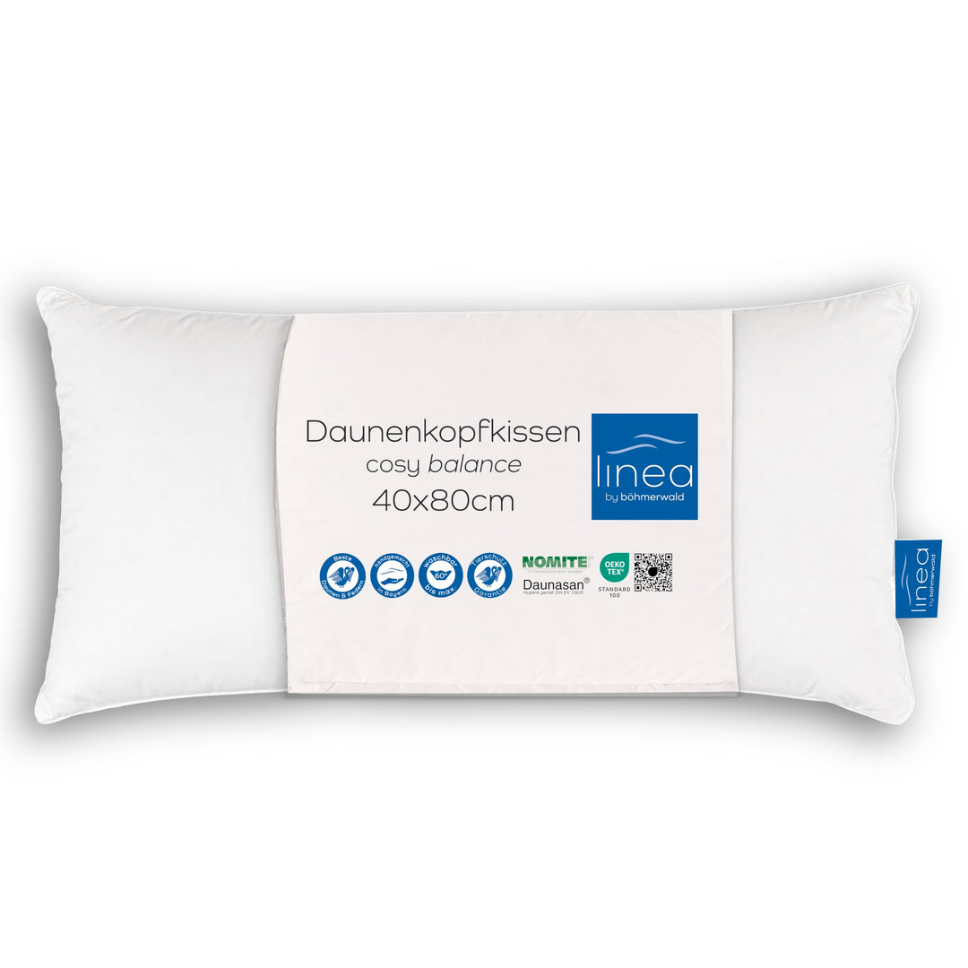 Böhmerwald Komfort Kopfkissen, 70% Federn / 30 % Daunen, Füllgewicht: 500 g, Stützkomfort: normal, 1