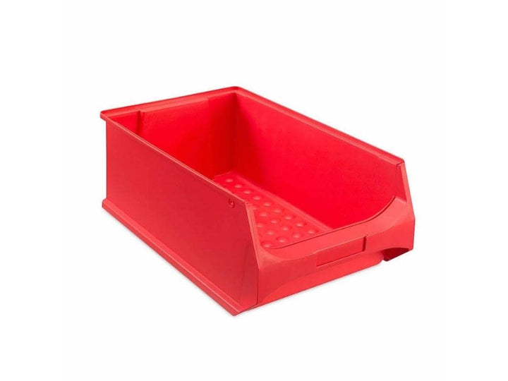 Rote Sichtlagerbox 5.0 | HxBxT 20x30x50cm | 21,8 Liter | Sichtlagerbehälter, Sichtlagerkasten, Sicht