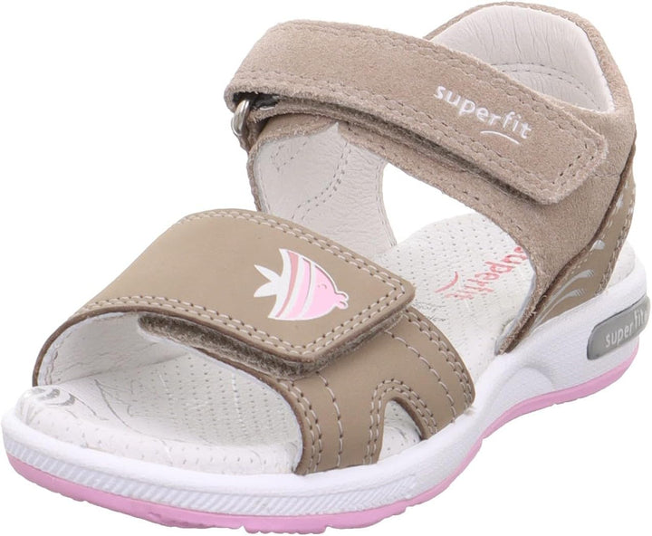Superfit Mädchen Emily Sandale 26 EU Beige Rosa 4000, 26 EU Beige Rosa 4000