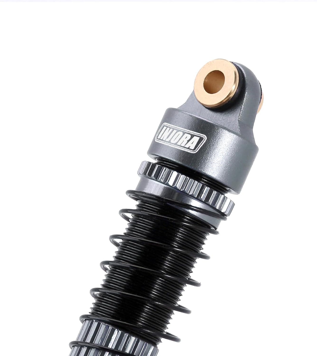 INJORA 53mm Stossdämpfer - Absorber Öl Gewindedämpfer für TRX4M K10 High Trail Upgrade 1/18, Grau, G