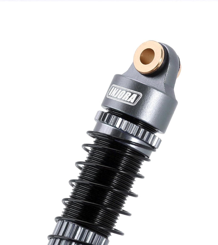 INJORA 53mm Stossdämpfer - Absorber Öl Gewindedämpfer für TRX4M K10 High Trail Upgrade 1/18, Grau, G