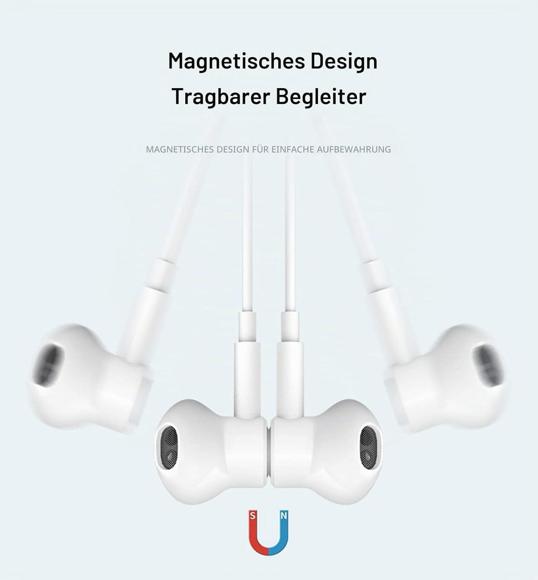 Hochauflösende In-Ear-Kopfhörer mit Kabel, extra Bass, geräuschisolierend, mit Mikrofon, für iPhone,