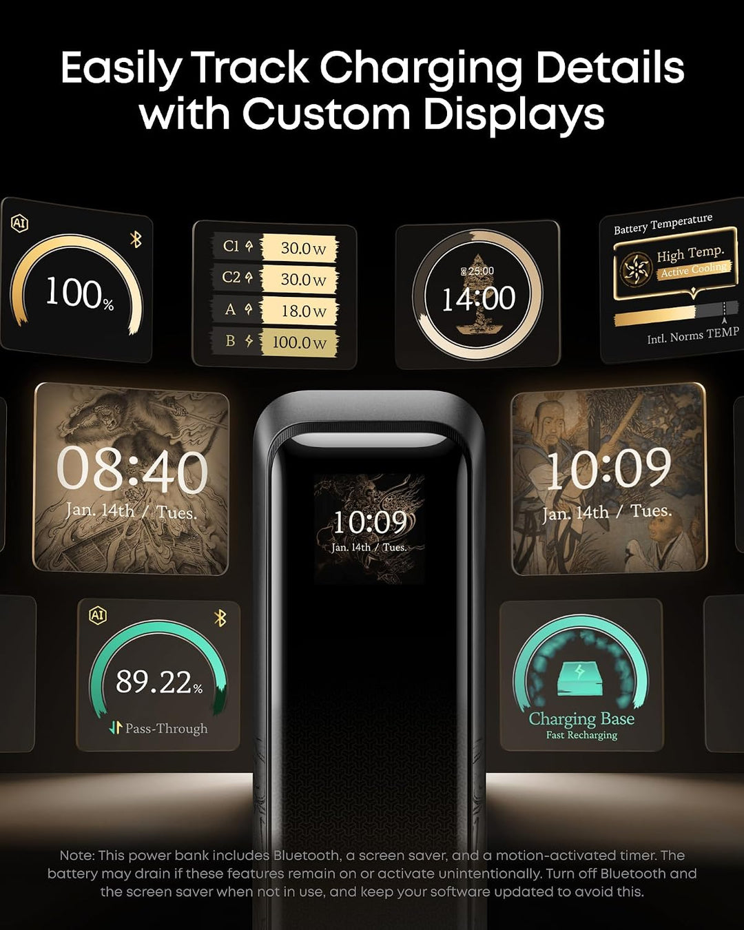 Anker Prime Power Bank Black Myth: Wukong Edition, 20.100mAh 3-Port Powerbank mit 220W, Zwei-Wege-La