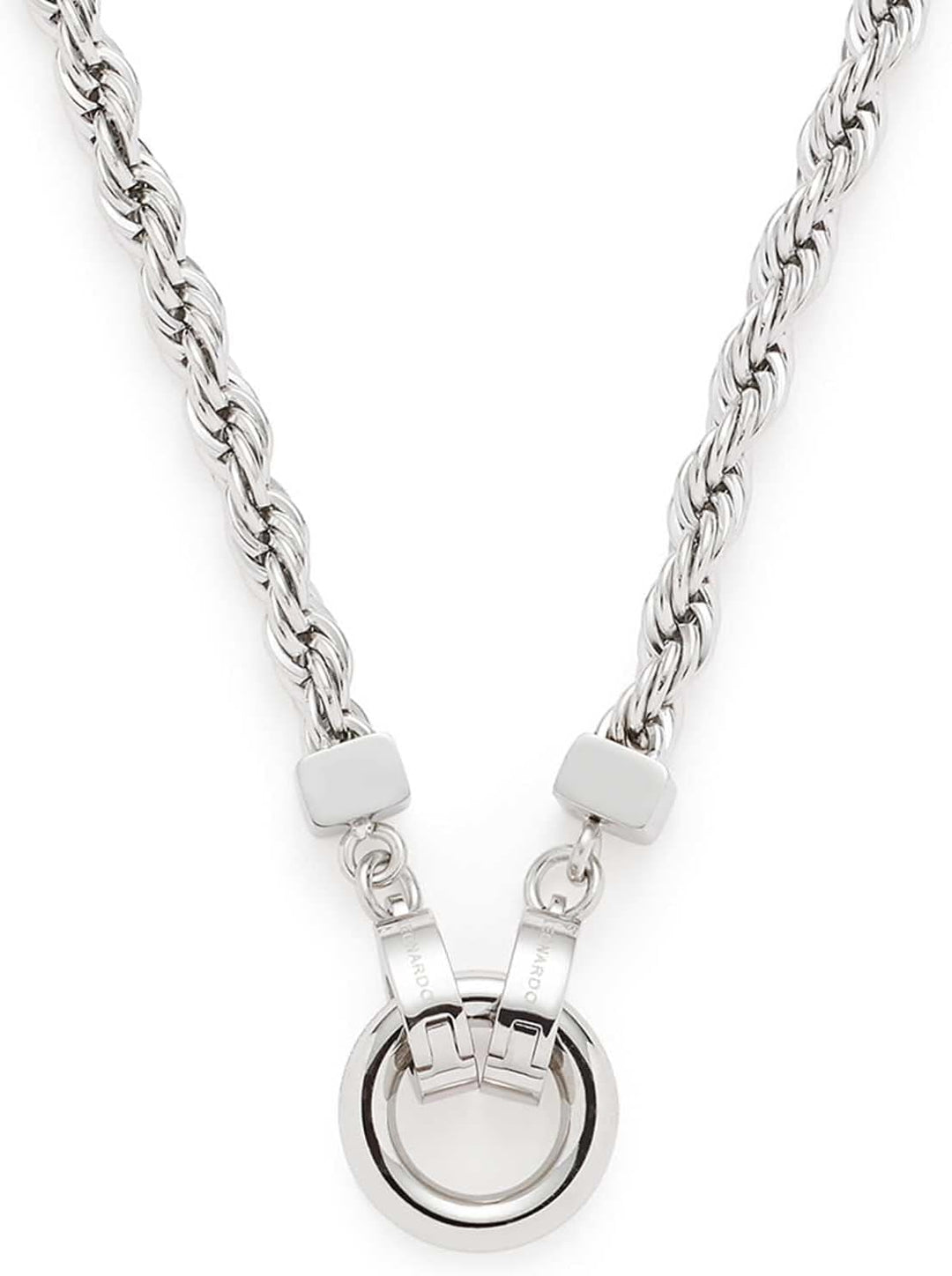 Leonardo Jewels Cordula Halskette, Kette aus Edelstahl mit Clip&amp;Mix Verschluss, silber, Anker-Kette