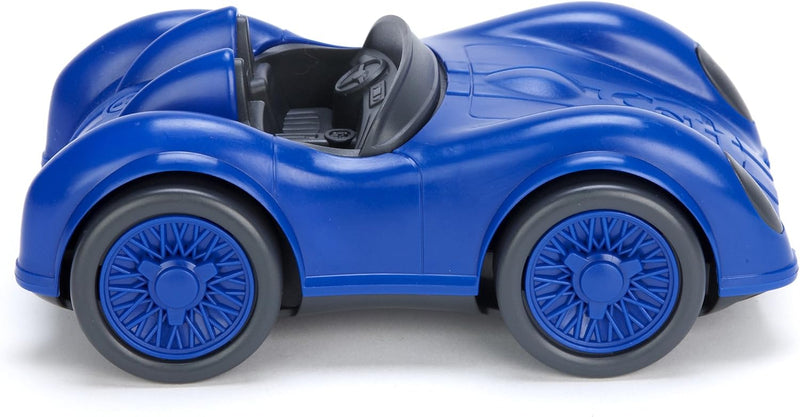 Green Toys 8671479 Rennwagen blau, Spielzeugauto, nachhaltiges Spielfahrzeug für Kinder ab 12 Monate