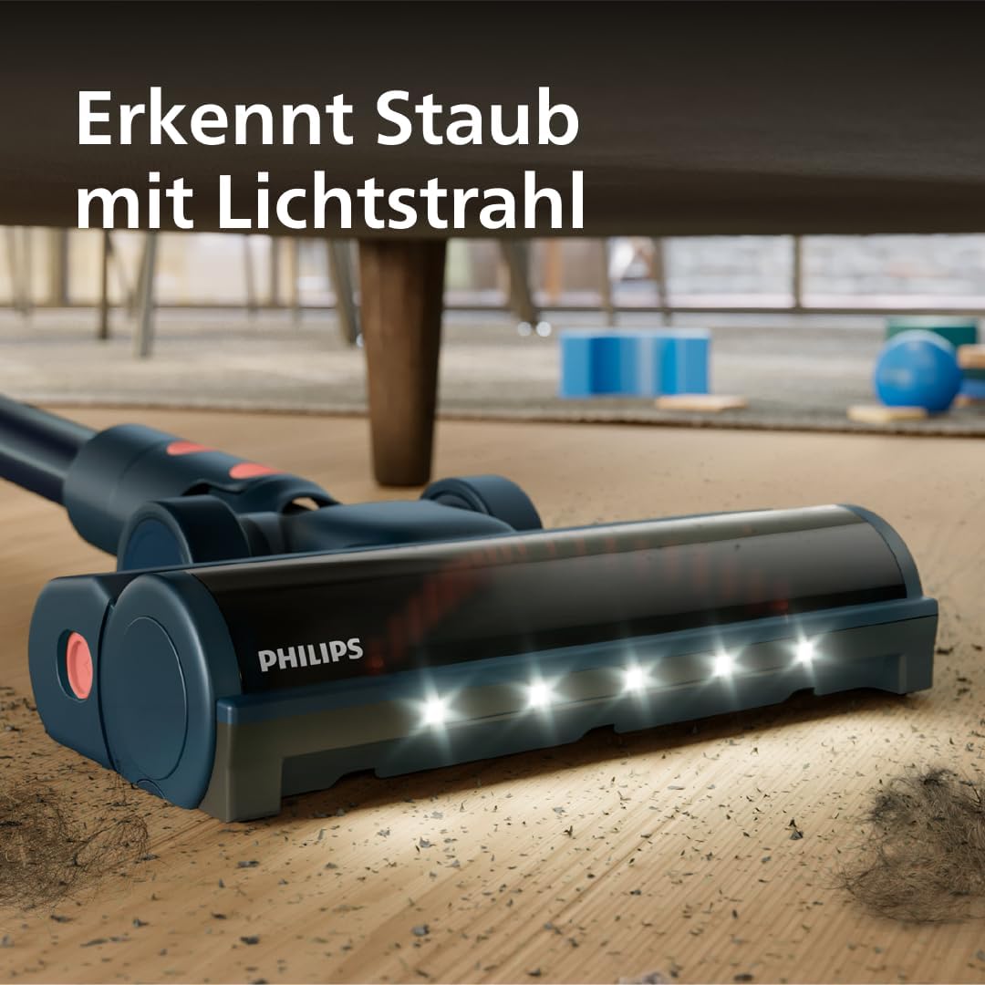 Philips SpeedPro Max Kabelloser Staubsauger 5000 Series Flex, Leistungsstarke Saugkraft, 60 Min. Lau