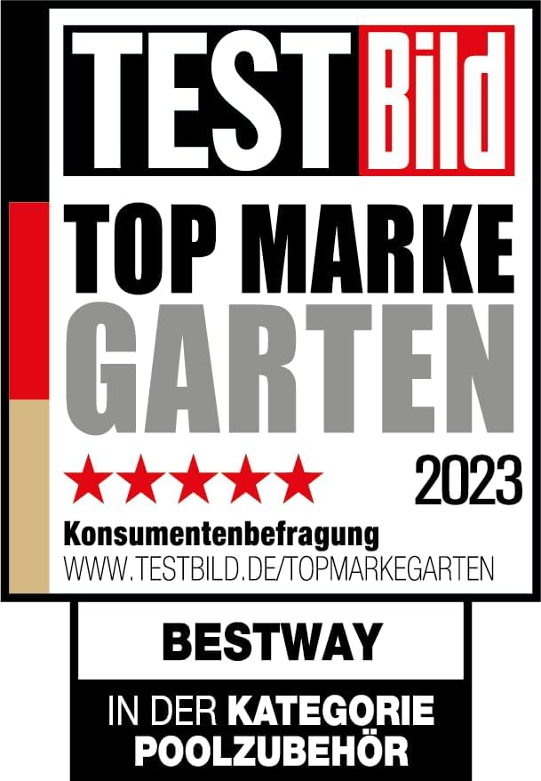 Bestway Flowclear Sicherheitsleiter aus Acrylnitrilbutadienstyrol (ABS), 122 cm, 122 cm