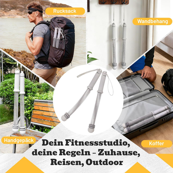 Weighted Battle Rope Ohne Seil - Verstellbare Battle Ropes für Zuhause, leises Seilloses Battle Rope