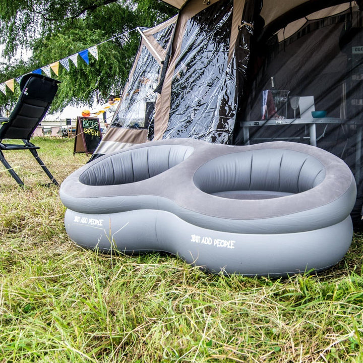 Easy Camp Movie seat Double Stuhl, Kunstleder, Grau, One Size