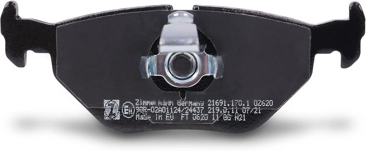 ZIMMERMANN 21691.170.1 Serie Bremsbelagsatz, Hinten, 1 Sensor, inklusive Platte dämpfend, inklusive