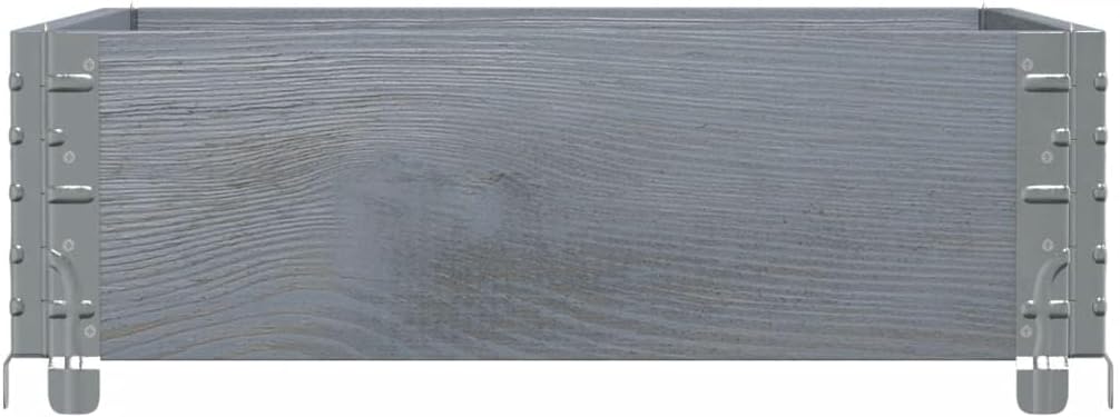 vidaXL Paletten Aufsatzrahmen, Palettenrahmen Hochbeet, Holzrahmen Stapelbar Faltbar, Stapelrahmen G