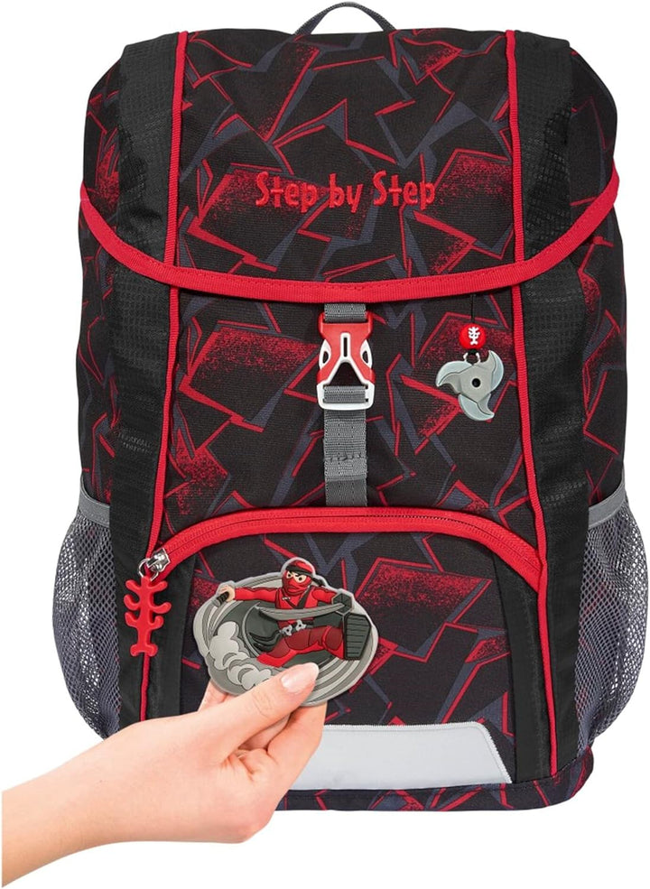 Step by Step Rucksack-Set KID „Ninja Yuma“, mit Sitzkissen, ergonomischer Mini-Ranzen mit höhenverst