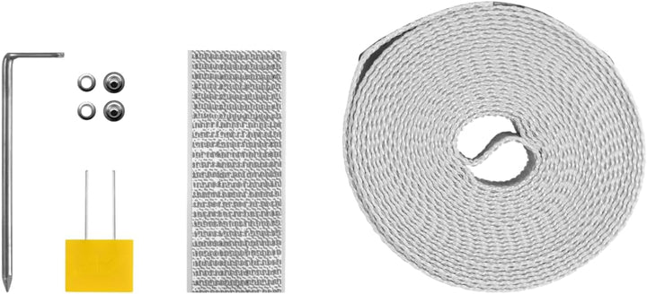 Schellenberg 44303 Grau Gurtfix Reparatursatz der Gurt-Rollladen Breite 14 mm (Packung mit 2) Grau M