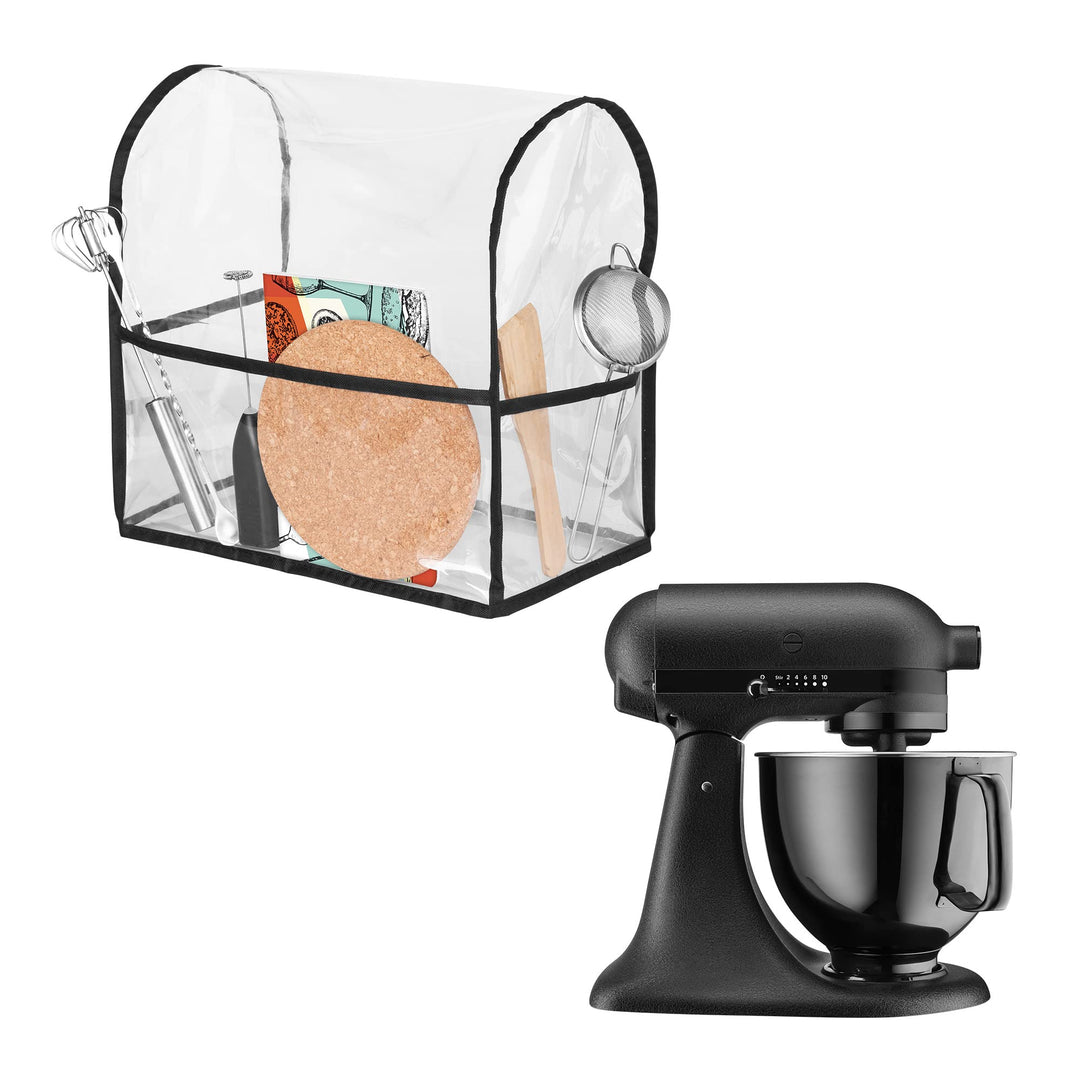 kwmobile TPU Hülle transparent kompatibel mit KitchenAid 4,3-4,8 Liter - mit 3 Fächern - Küchenmasch