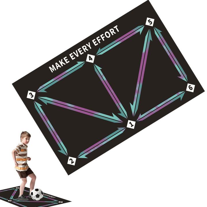 Generisch Football Training Mat, Soccer Training Equipment, Soccer Dribble Props, Silent Soccer Prac